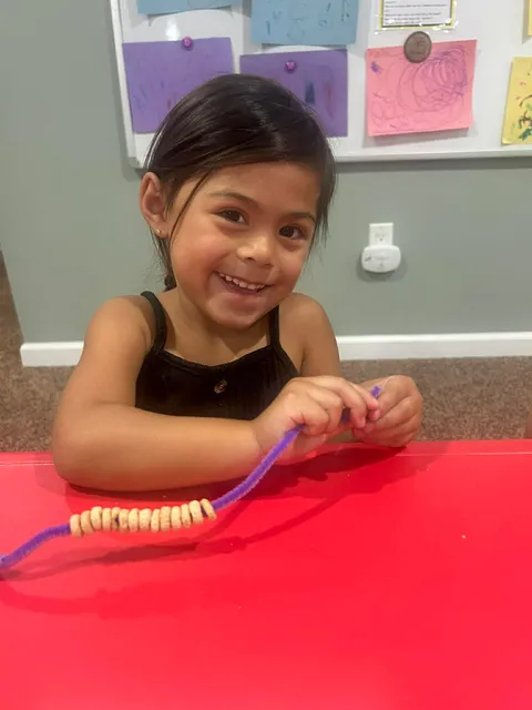 Children making art together